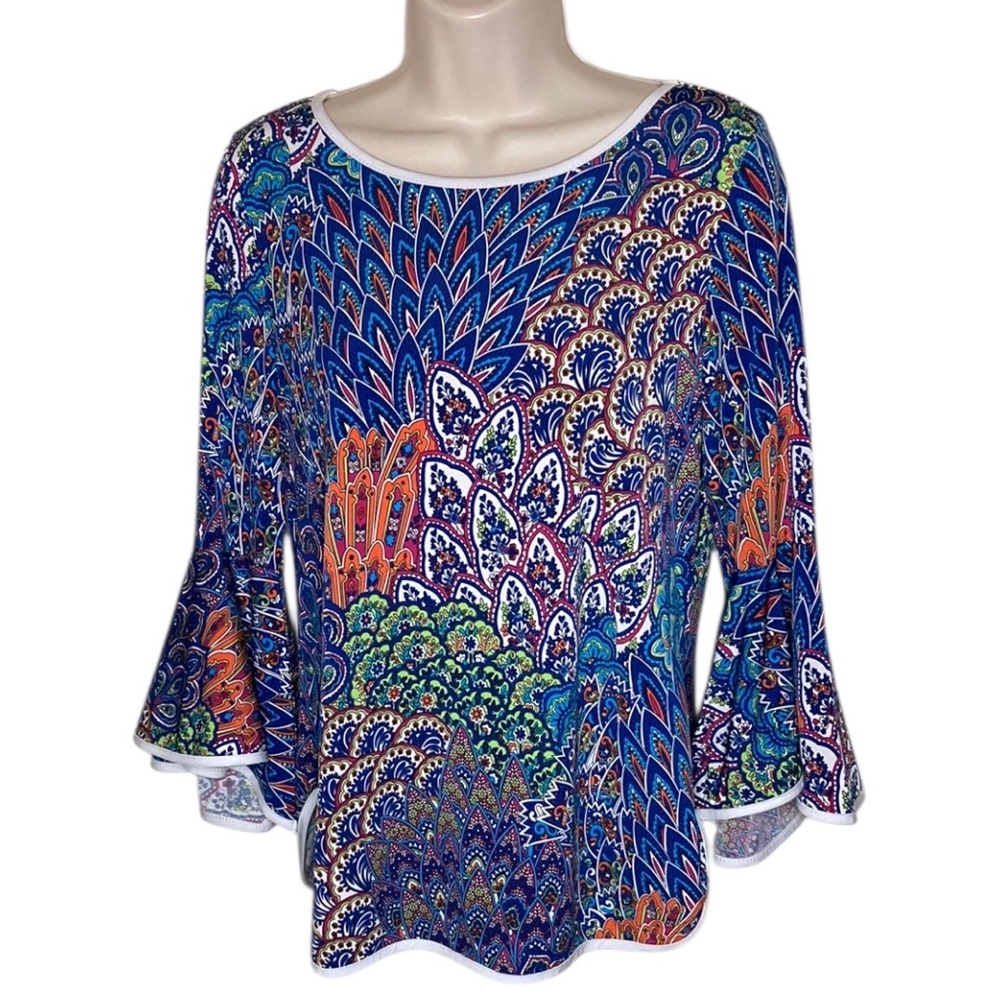 Sam and Jess | Print Bell Sleeve Top MP